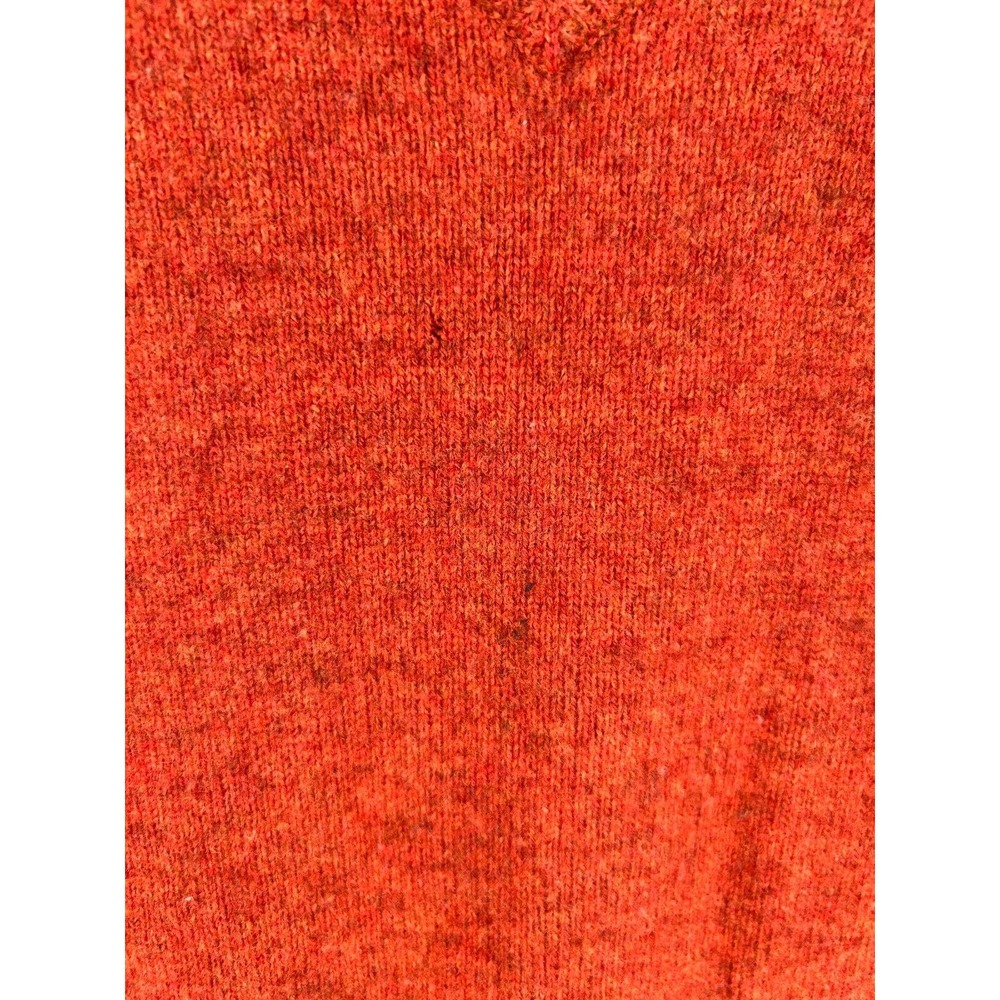 Polo Ralph Lauren Womans Orange Lambs Wool Size L Sweater - Picture 2 of 5